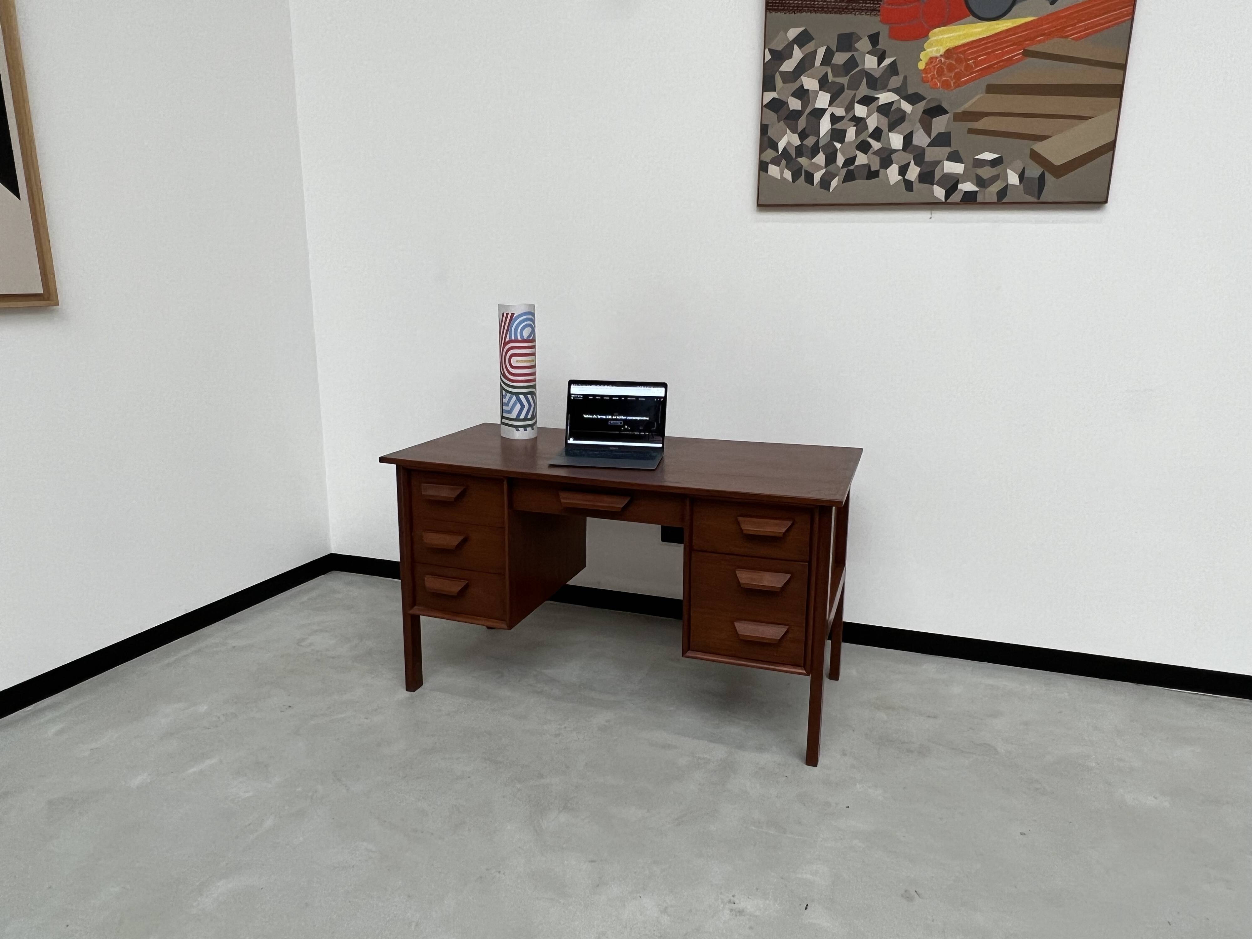 Scandinavian teak desk, circa 1970