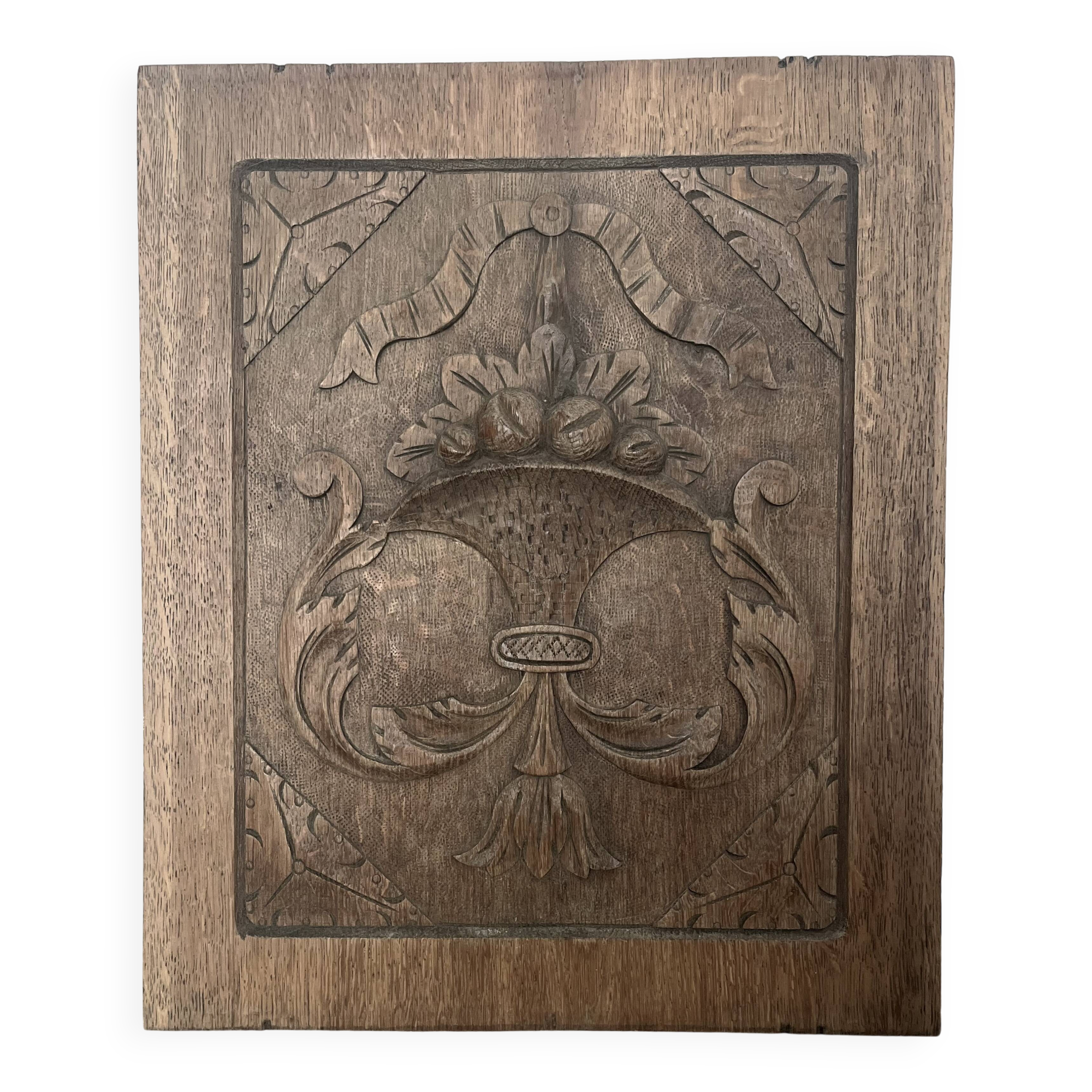 Carved wood panel, wall decoration