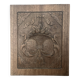 Carved wood panel, wall decoration