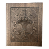 Carved wood panel, wall decoration