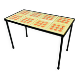 50s ceramic side table, modernist style