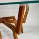Mid-Century Modern Sculptural Wooden Coffee Table, Italy, 1950s