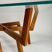 Mid-Century Modern Sculptural Wooden Coffee Table, Italy, 1950s