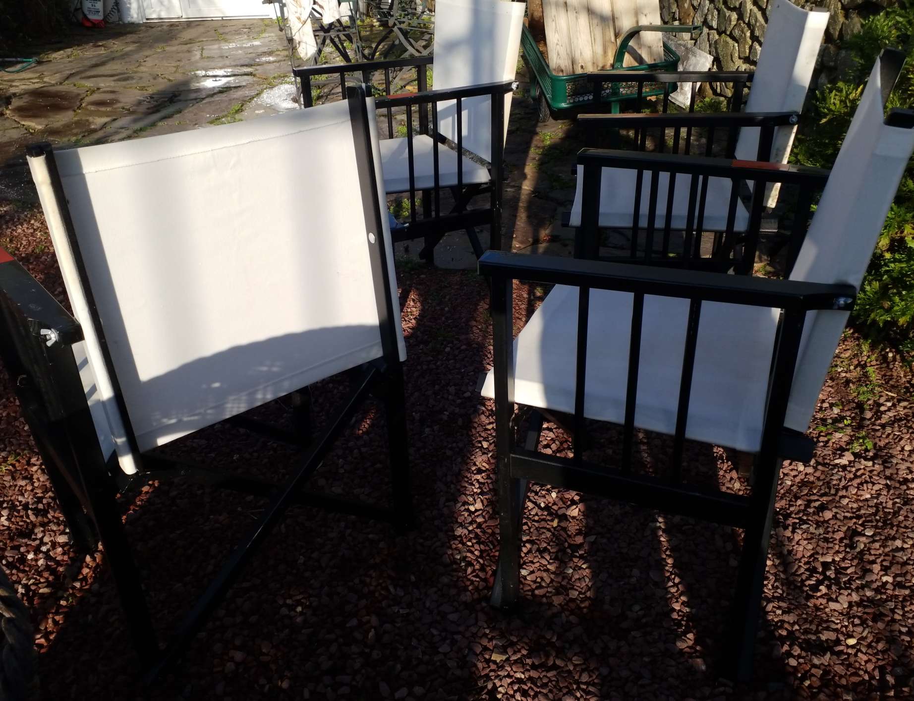 4 fauteuils en  toile