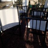 4 canvas armchairs