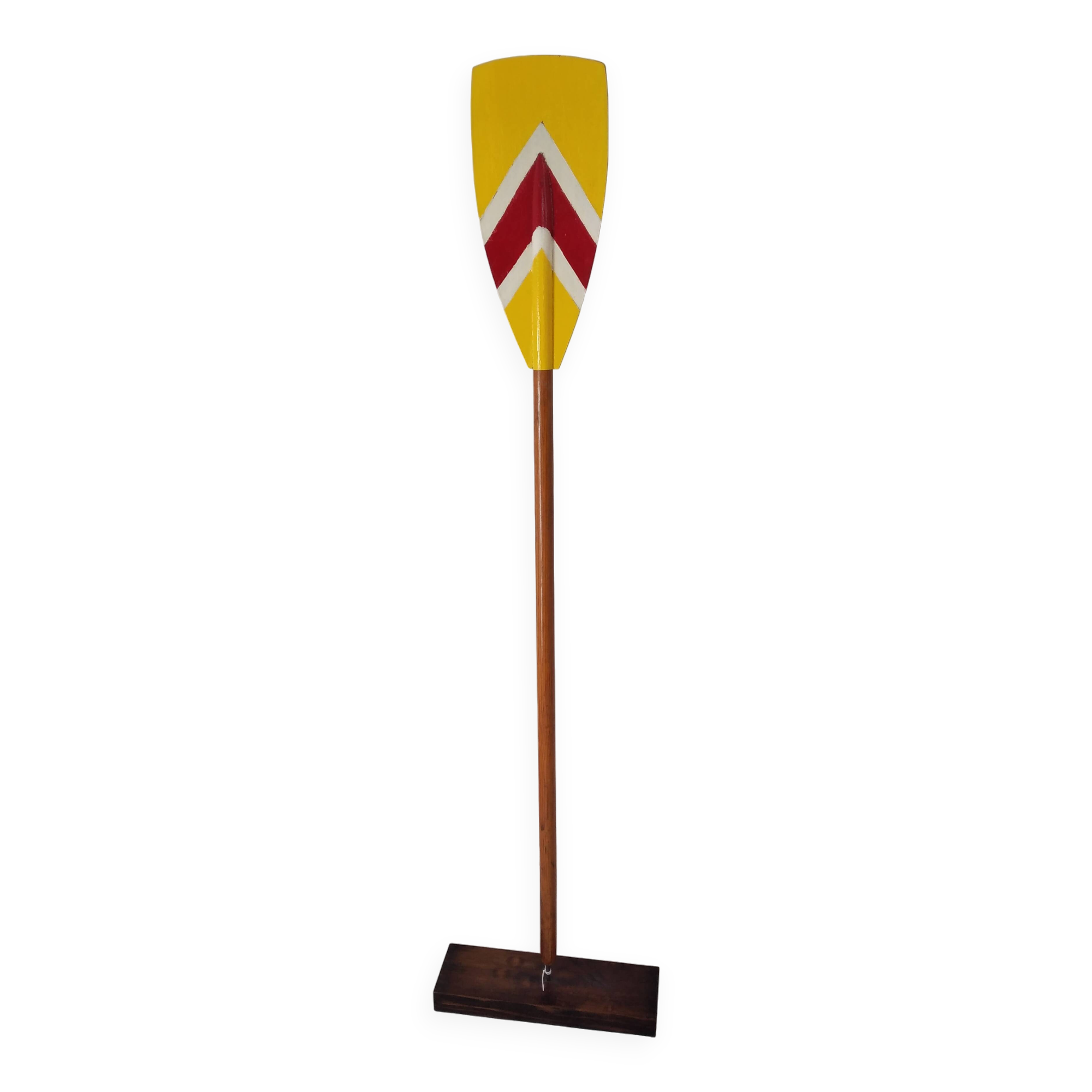 Painted wooden paddle