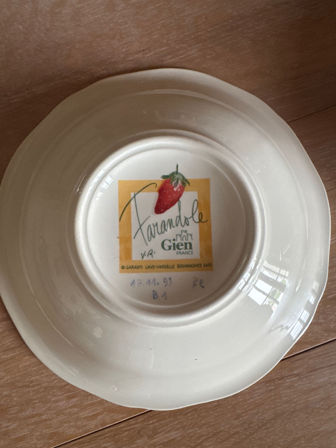 Deep dessert plates