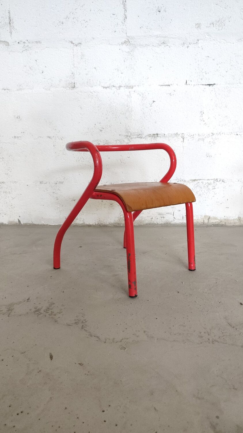 Chaise enfant Jacques Hitier vintage