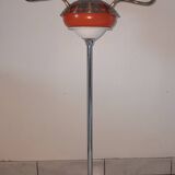 Vintage 1970s orange metal eyes ball floor lamp