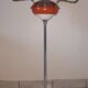 Vintage 1970s orange metal eyes ball floor lamp