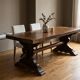 Monastery table in solid oak – 220 cm