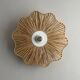 Applique fleur en raphia tressé – 40×9 cm