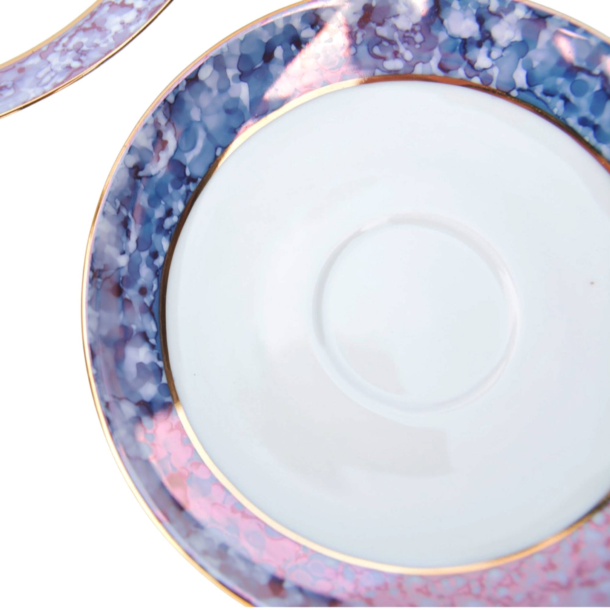 Marble breakfast set, Victoria Czechoslovakia, 1980s.