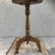 Old vintage wood tripode table