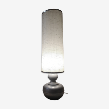 Large floor lamp in brushed steel Philippe Barbier, 1970