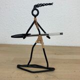 Porte stylo scandinave de Laurids Lonborg, métal et osier