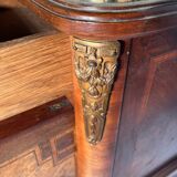 Marquetry bedside table