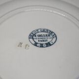 Assorted 3 dessert plates, terre de fer