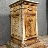 Renaissance style cast iron pedestal column