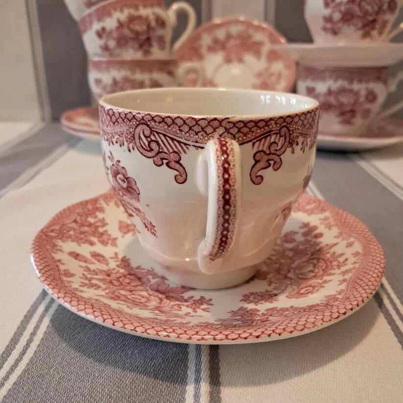 Coffee service "Asiatic Pheasants" 6 cups and saucers