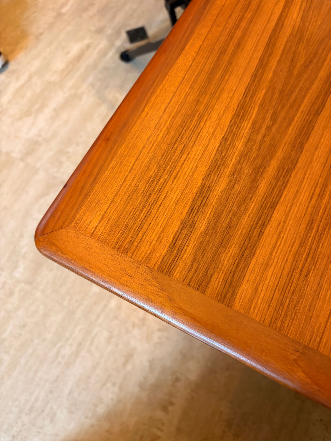 Table extensible vintage, deux rallonges