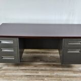 Bureau de direction avec plateau en stratifié palissandre par Mobiltecnica Torino