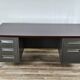 Bureau de direction avec plateau en stratifié palissandre par Mobiltecnica Torino