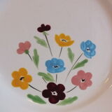 6 flat plates from the 50s Salins model Jocelyne