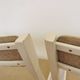 Set of 4 Vintage Wooden Folding Lounge Chairs: Beige Fabric, STOL Kamnik 1970