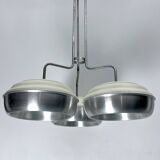 Space Age, Large metal and plastic chandelier by Studioluce. Italy 1970s