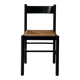 Modernist chair in wood and rope, France 1950