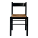 Modernist chair in wood and rope, France 1950