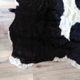 Real black and white cowhide