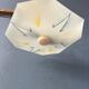 Mid-Century vintage glass ceiling light
