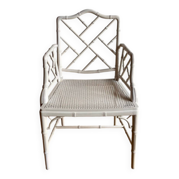 Fauteuil Chippendale en imitation bambou Jonathan Adler