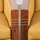 Set of two beautiful yellow cowhide Art Deco design armchairs