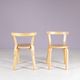 Chaises en pin modèle 68 d'Alvar Aalto des années 1950, ensemble de 2.