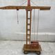 Vintage wooden crane toy from the 60s