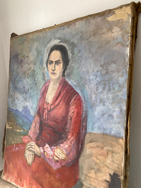 Portrait ancien de femme