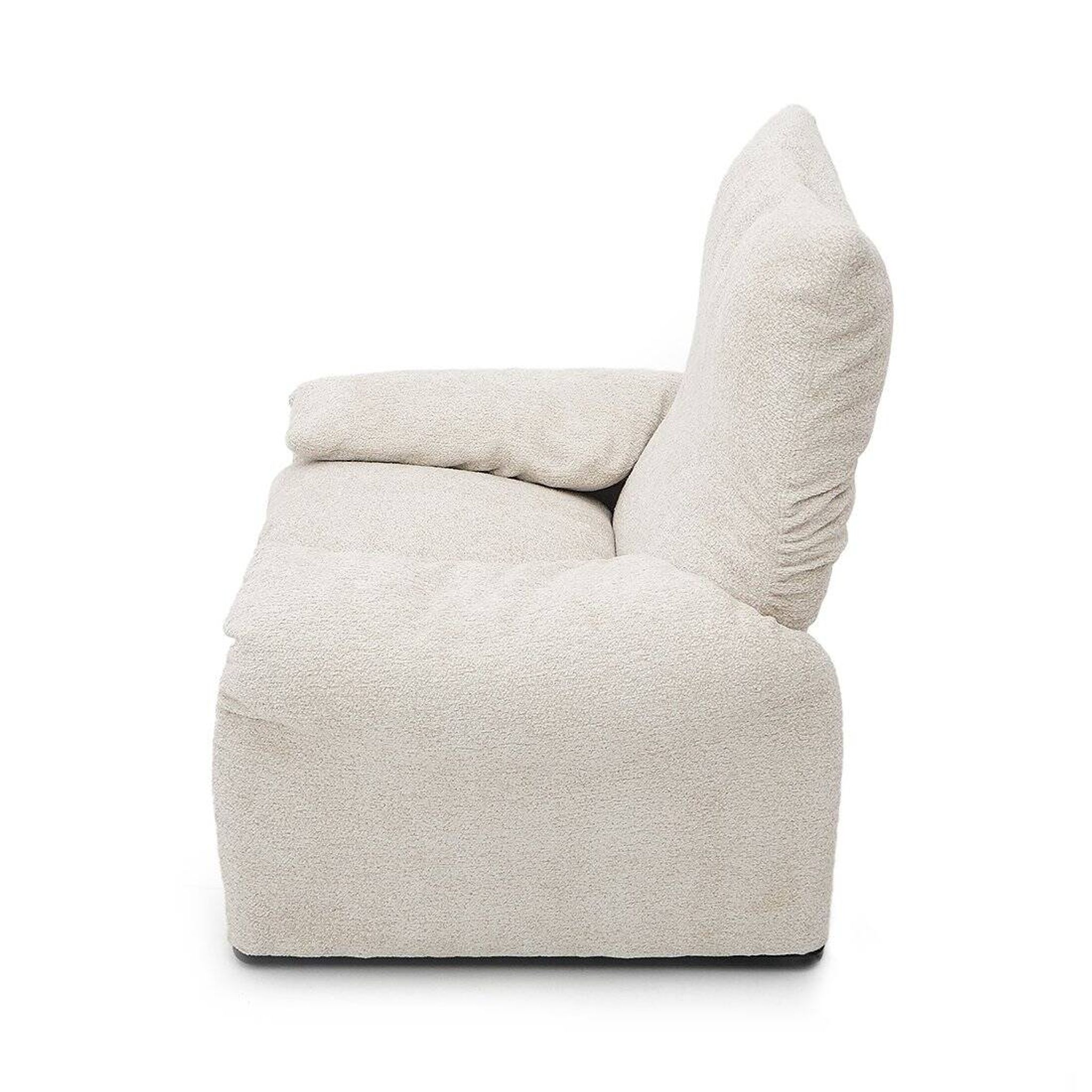 Maralunga armchair and ottoman set by Vico Magistretti for Cassina, 1970s.