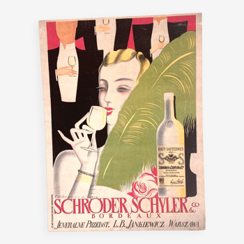 Advertising lithograph "Schröder Schÿler"