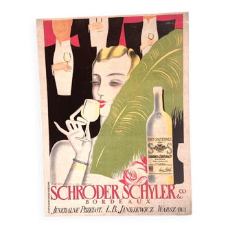Advertising lithograph "Schröder Schÿler"
