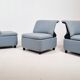 Vintage 1980s chaise lounge