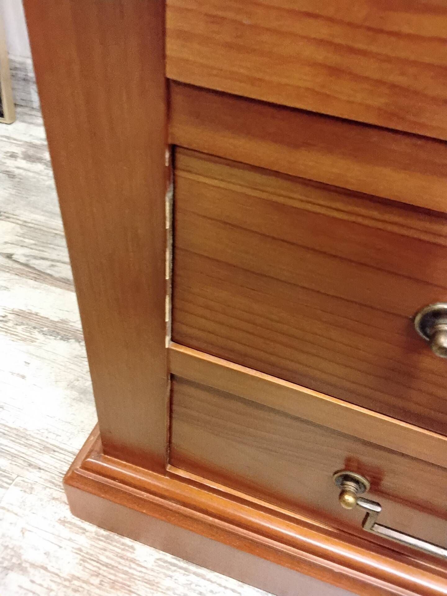 Wooden curtain secretary