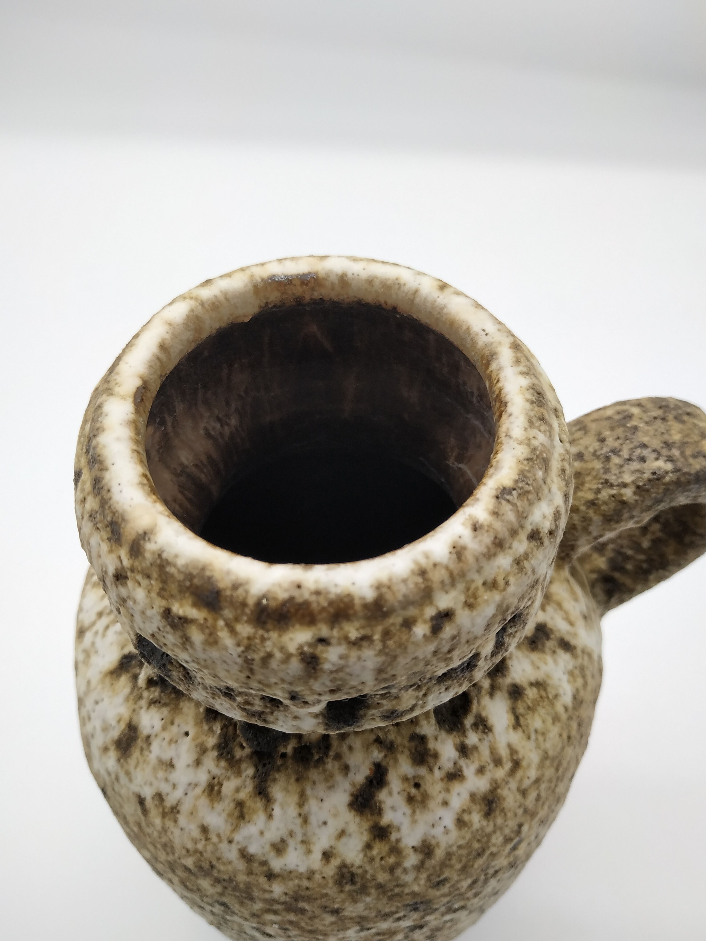 Large vintage fat lava vase