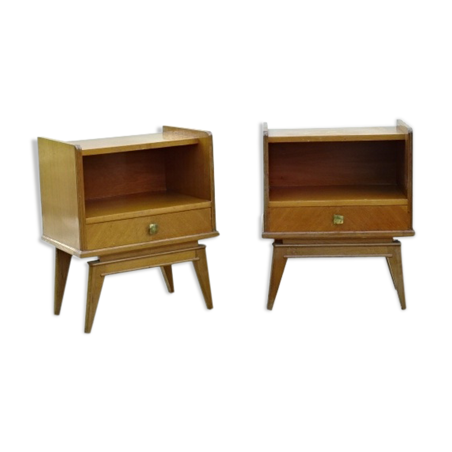 Paire de tables de chevet vintage 1950