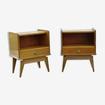 Pair of nightstands vintage 1950