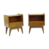 Paire de tables de chevet vintage 1950