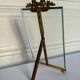 Brass frame and beveled glass
