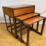 Tables gigognes rétro vintage en teck du milieu du siècle par G Plan – Élégantes années 1960